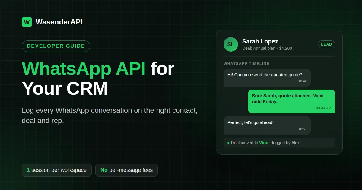 WhatsApp API for CRM: How to Build WhatsApp Into Your CRM