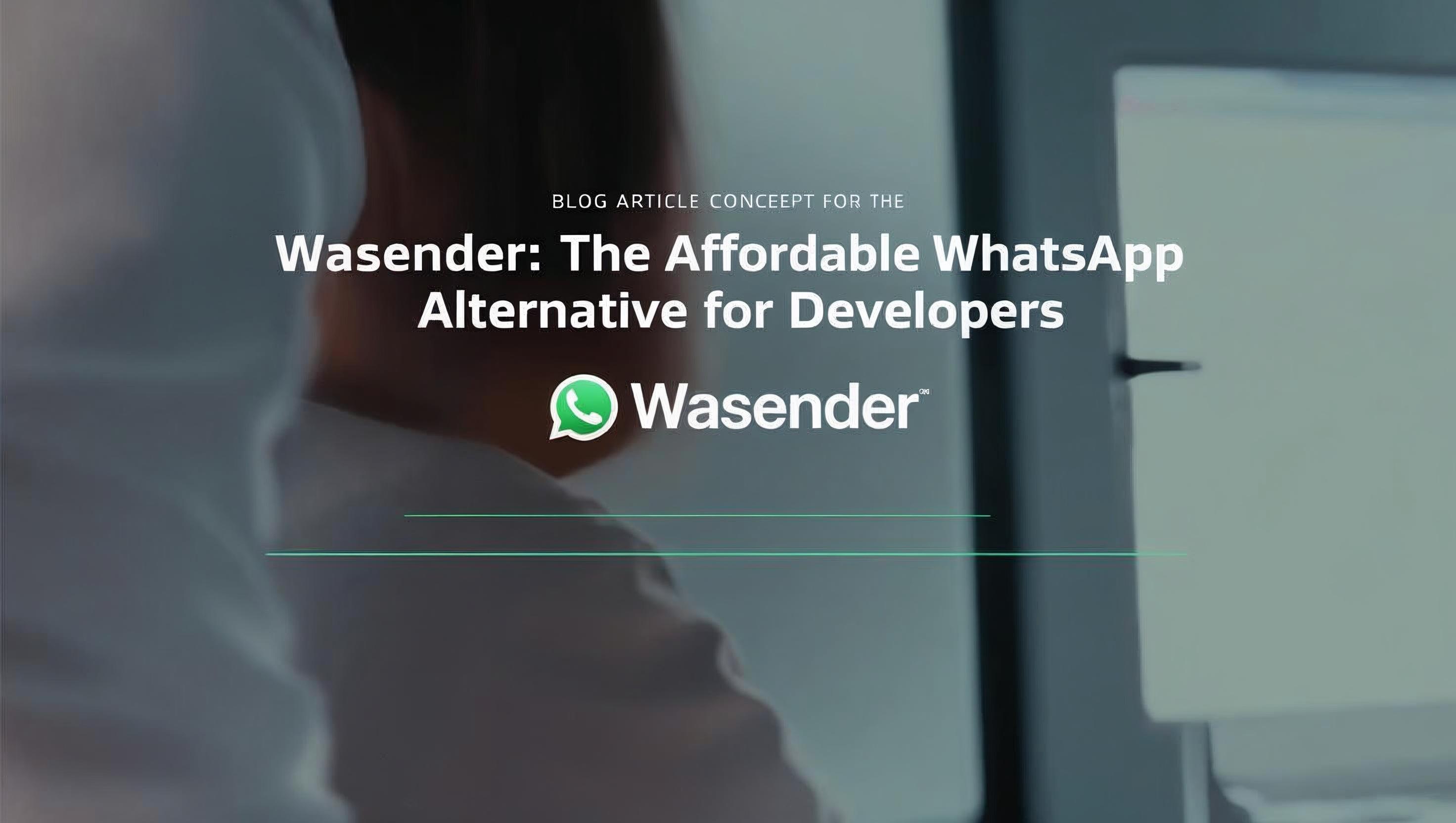 Wasender: The Affordable WhatsApp API Alternative for Developers