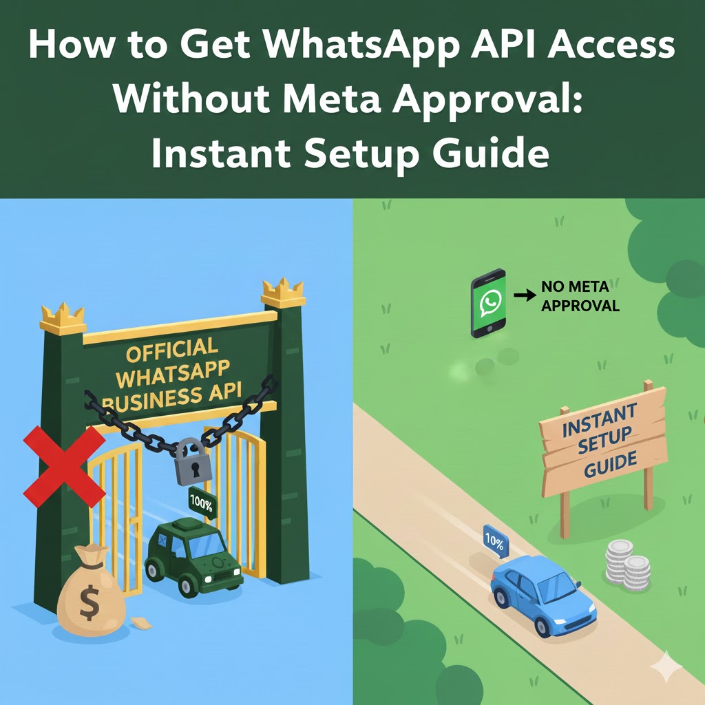How to Get WhatsApp API Access Without Meta Approval: Instant Setup Guide